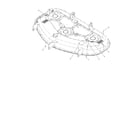 Toro 74370 (280000001-290999999) 50" deck assembly diagram