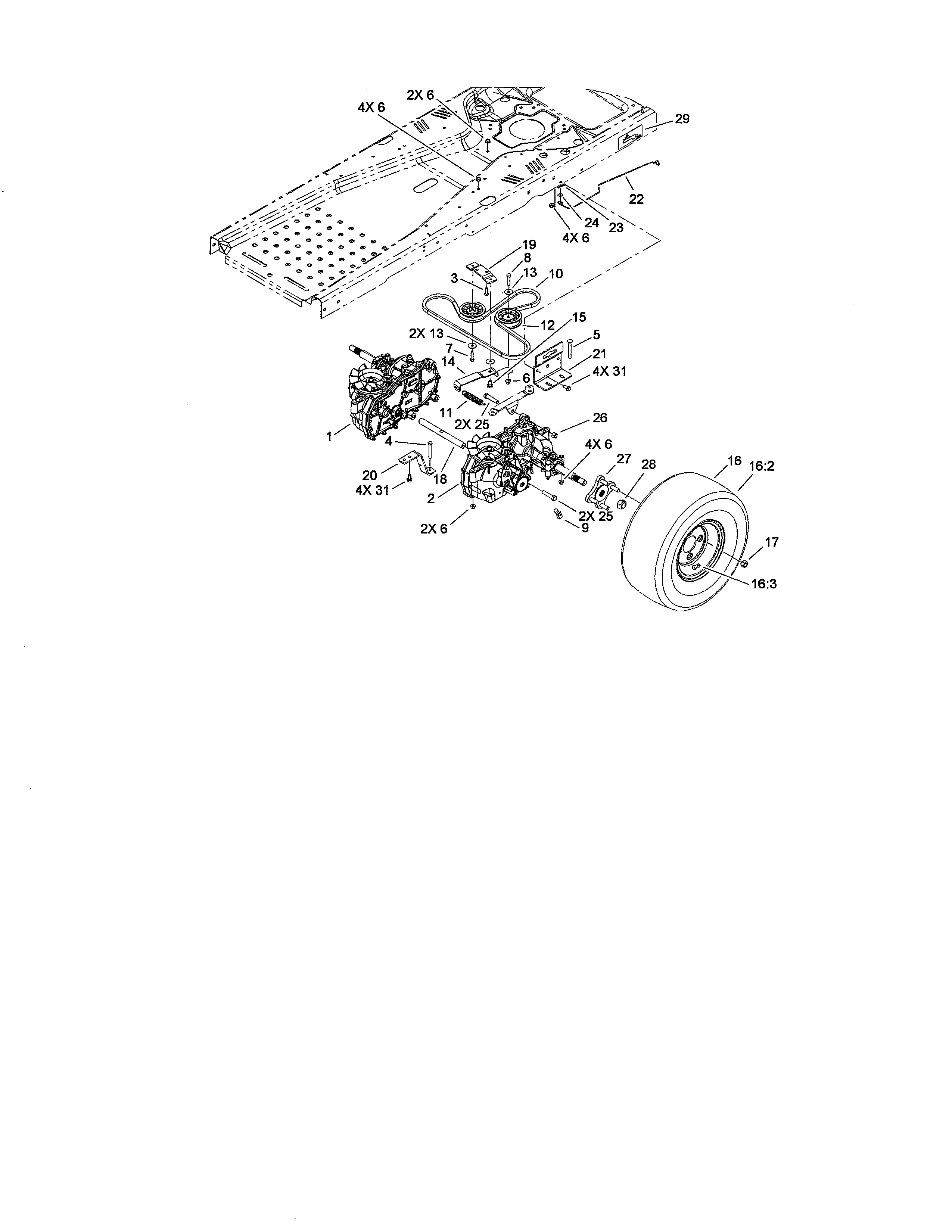 Hydro drive assembly