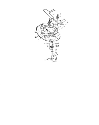 42" deck spindle/belt drive