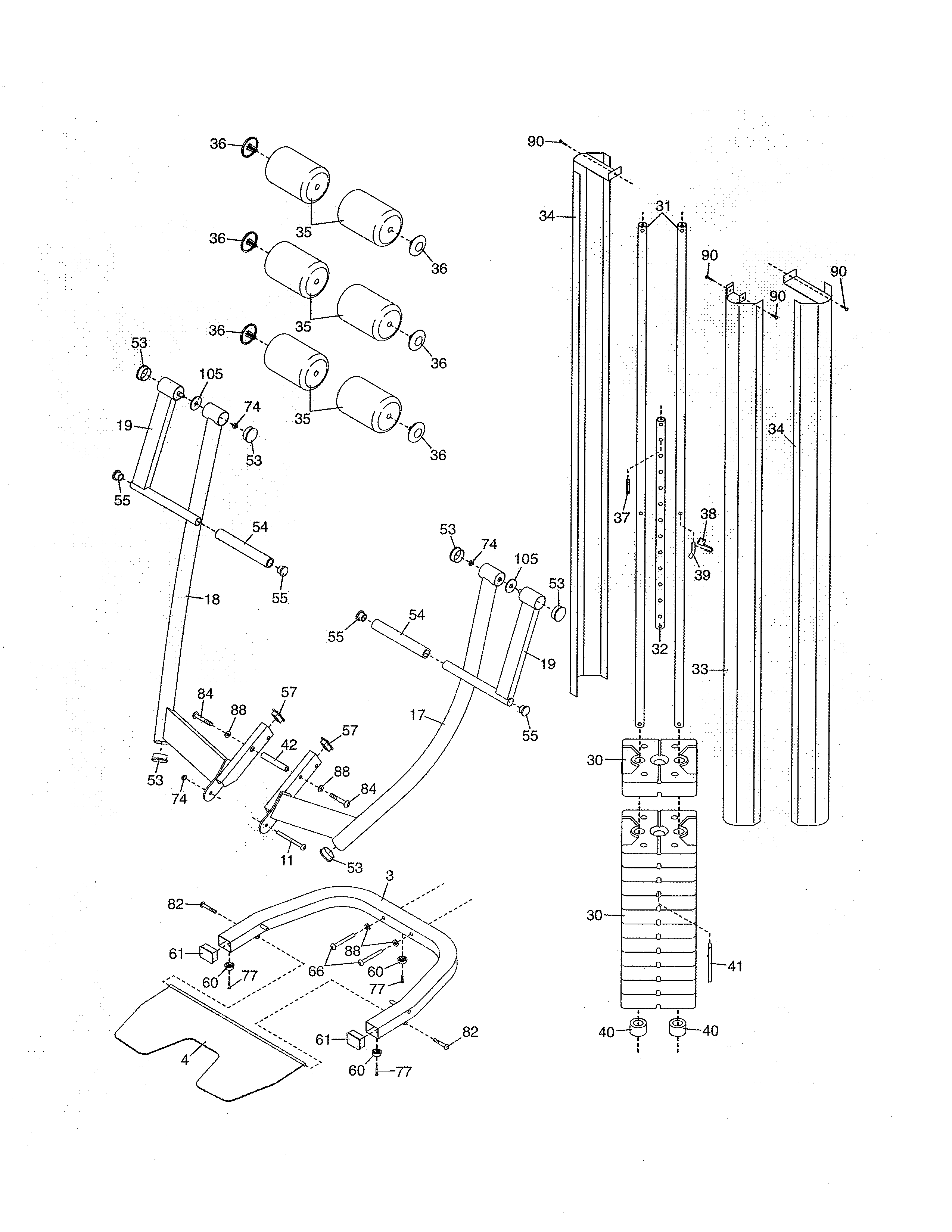 SHROUDS/PRESS ARM/WEIGHTS