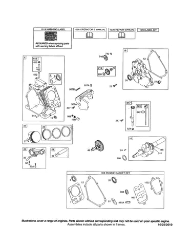 Cylinder/crankcase/crankshaft