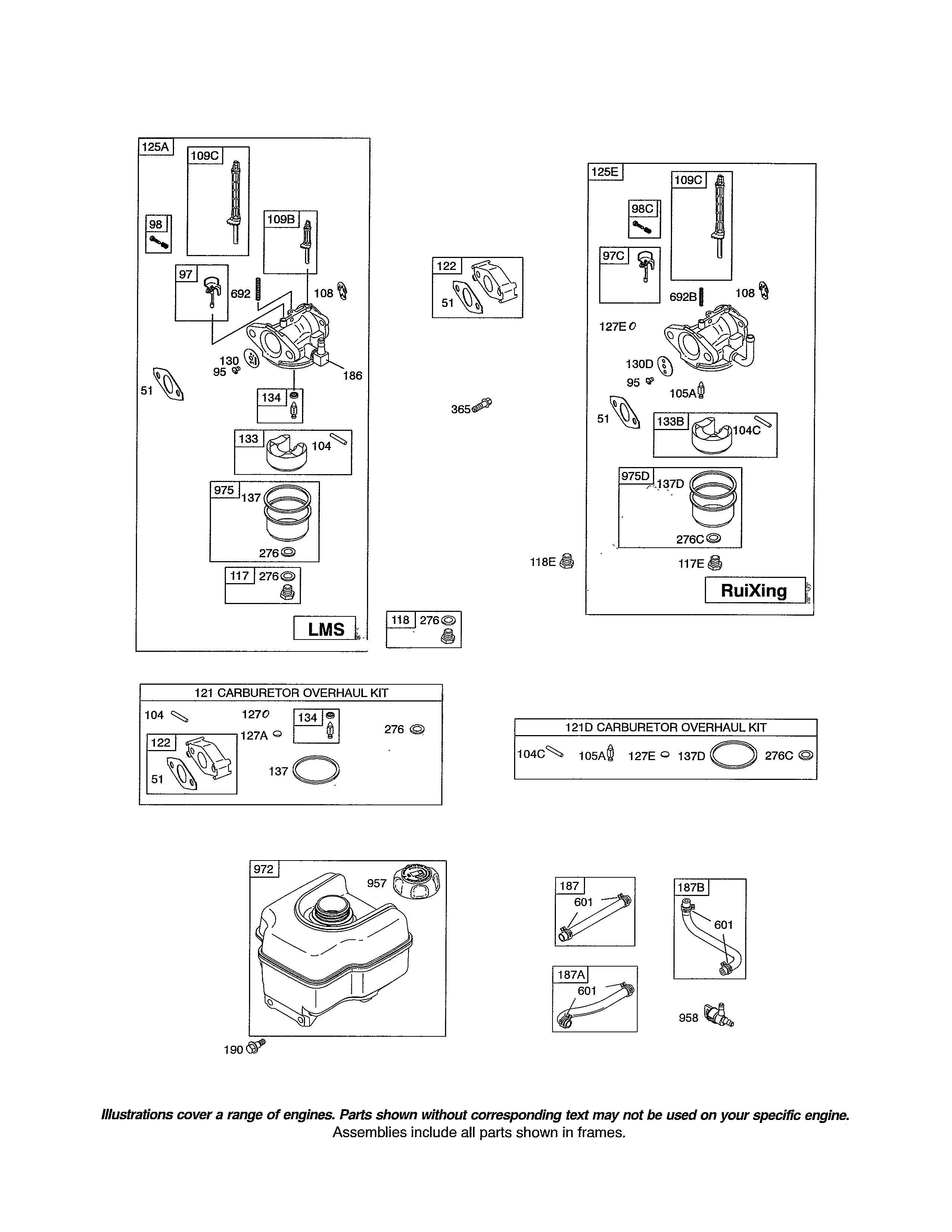 CARBURETOR/FUEL TANK