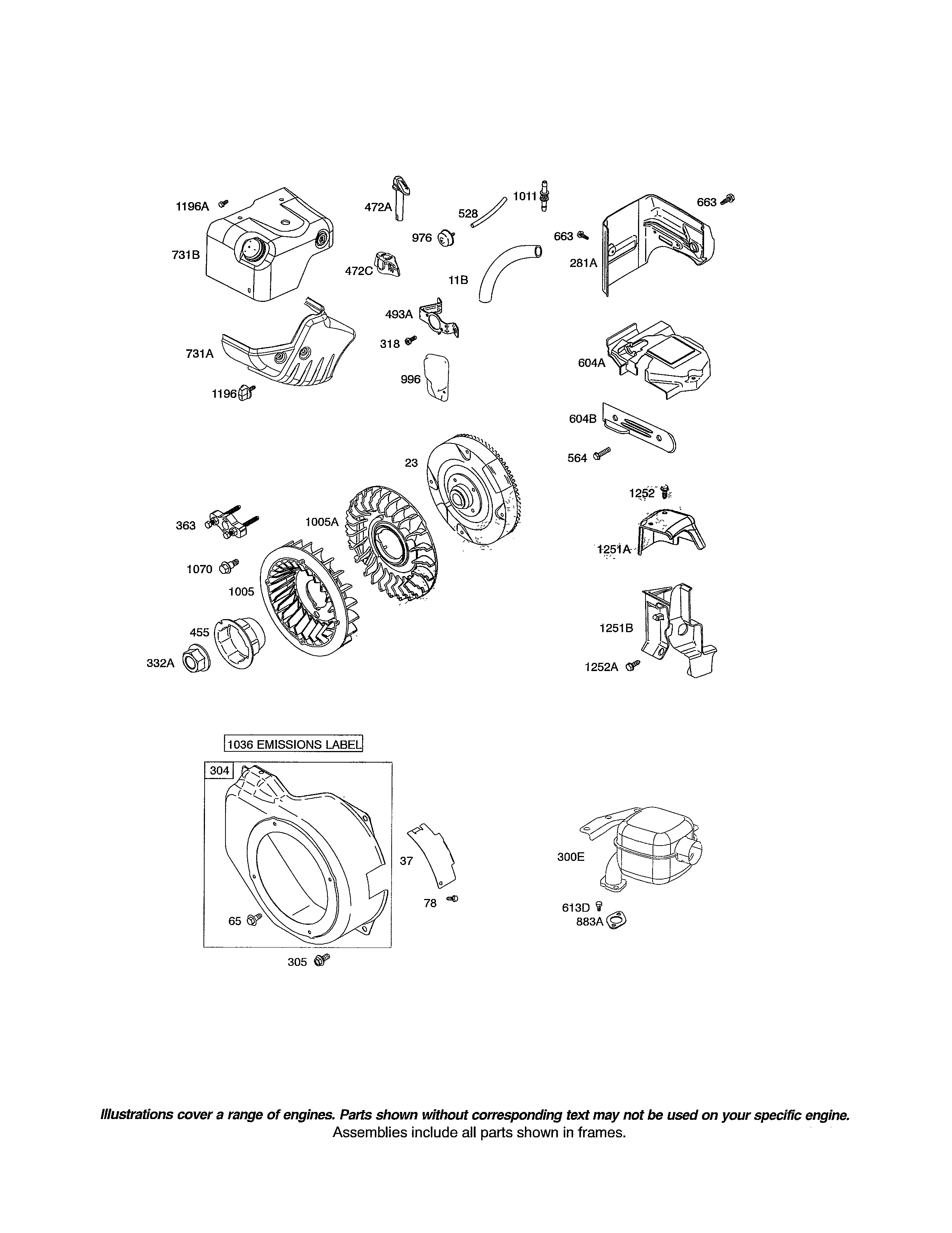 Blower housing/flywheel