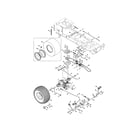 MTD 13AR91PT099 drive/rear wheels diagram