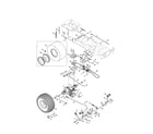 MTD 13AR91PT299 drive/rear wheels diagram
