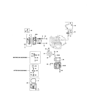 Head/valve/breather