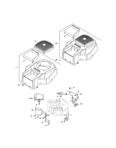 Blower housing/baffles