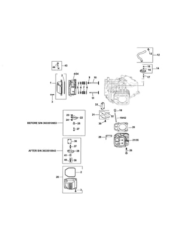 Head/valve/breather