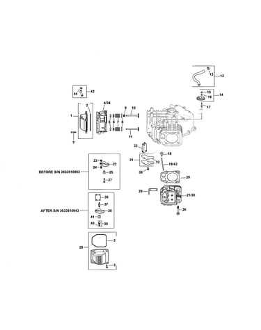 Head/valve/breather