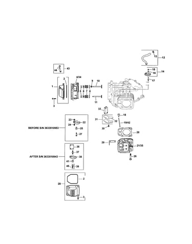 Head/valve/breather
