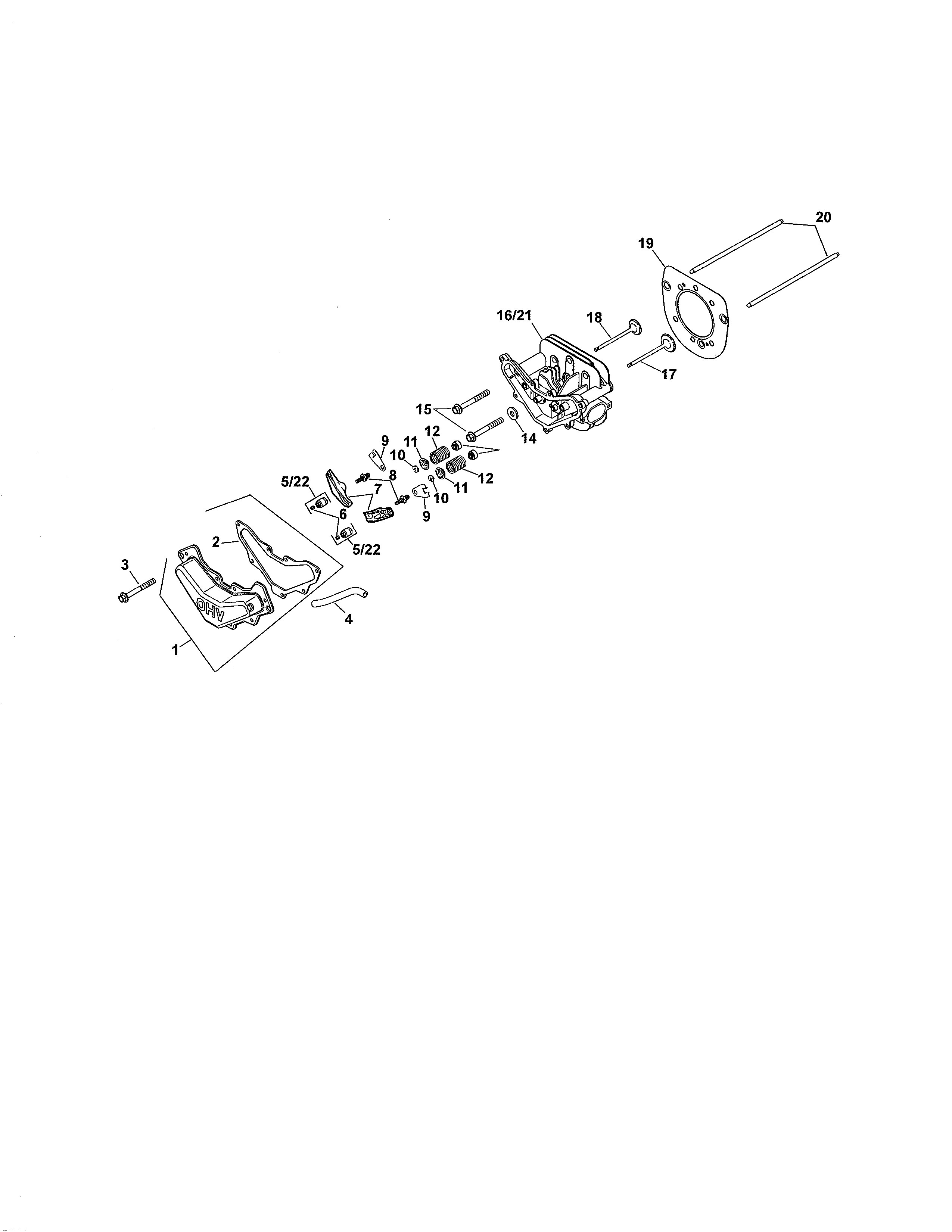Head/valve/breather