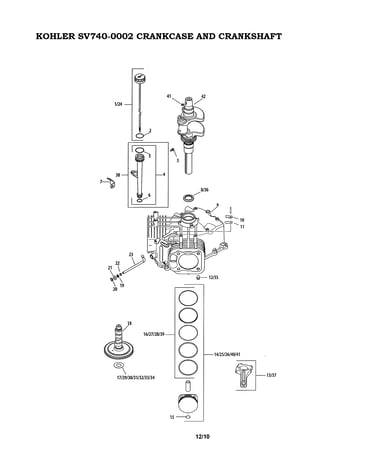 Crankcase and crankshaft