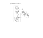 Kohler SV740-0002 air intake/filtration diagram