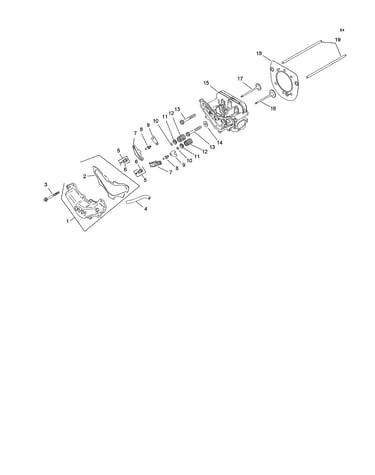 Head, valve / breather assembly