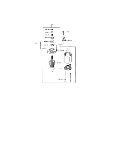 Cover assembly/electric starter