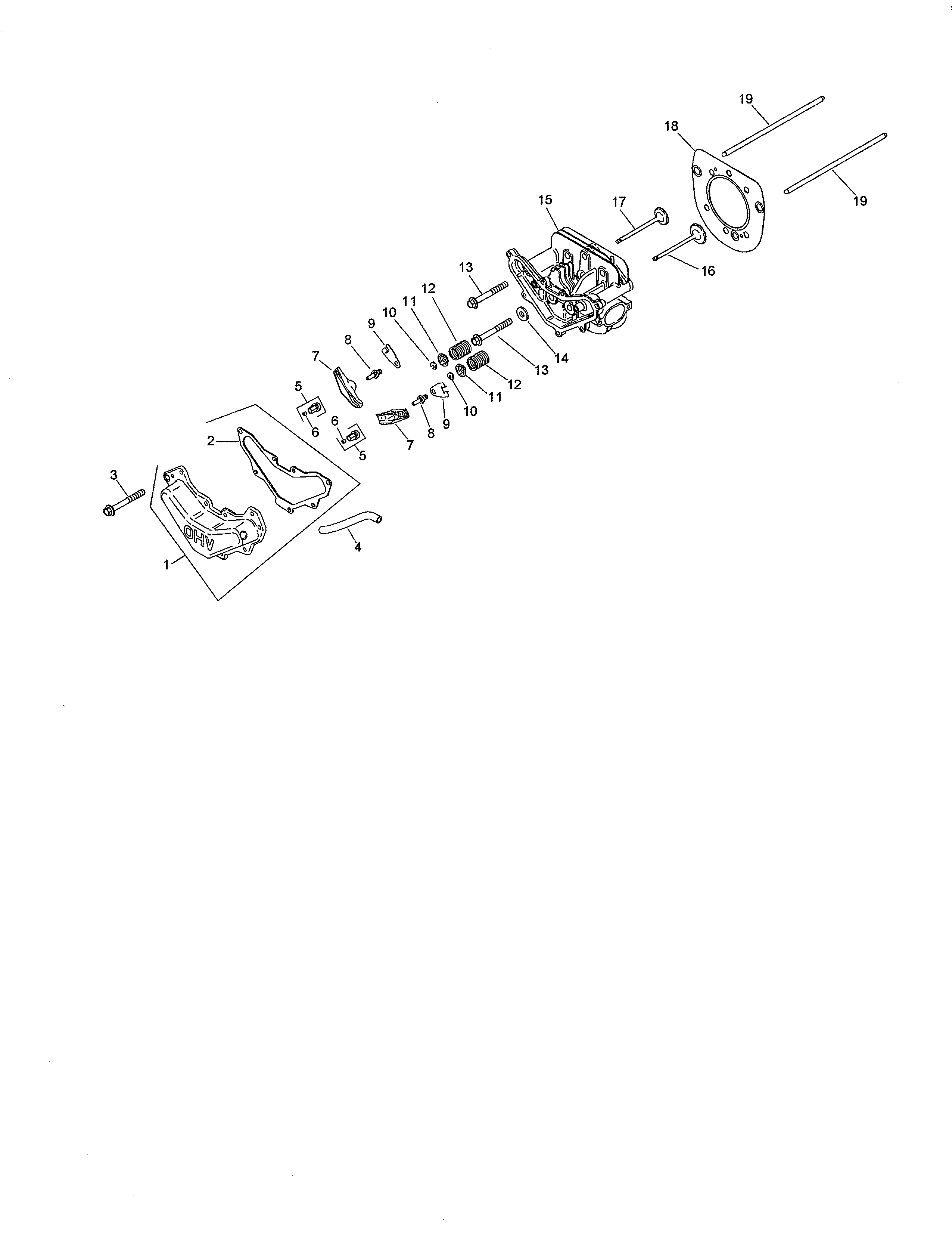 Head/valve/breather assembly