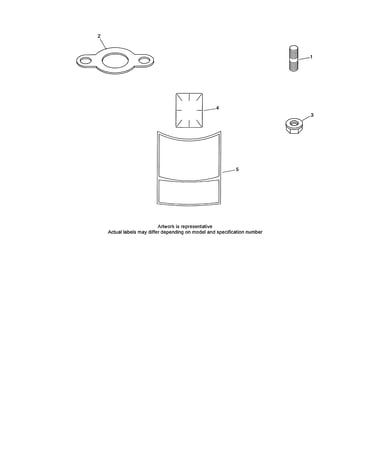 Exhaust stud/gasket/decal