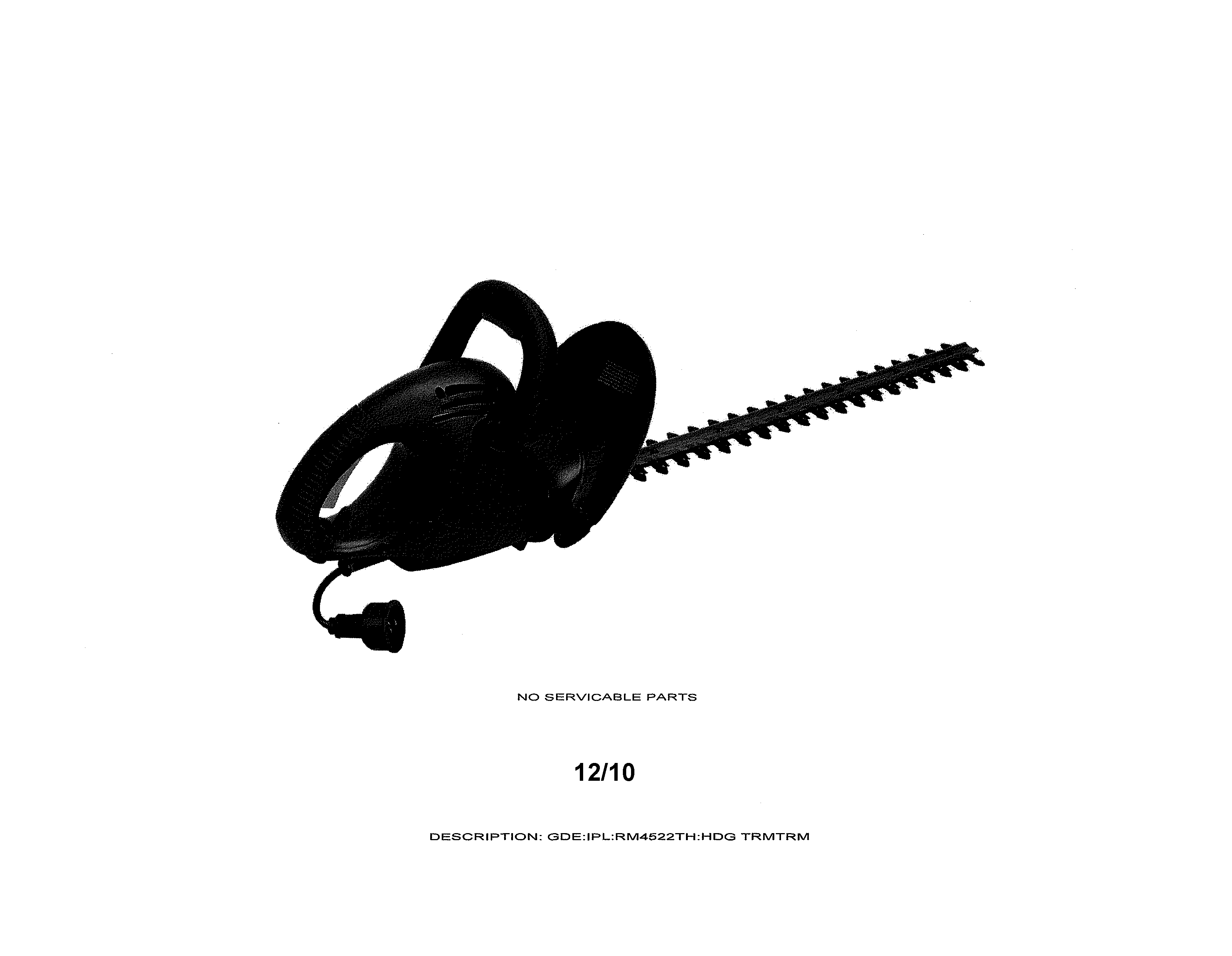 Electric hedge trimmer