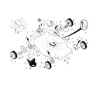 Craftsman 917374094 drive control/gear case/wheels diagram