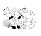 Craftsman 917374942 engine/housing/handle diagram