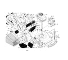 Craftsman 917374950 engine/housing/handle diagram