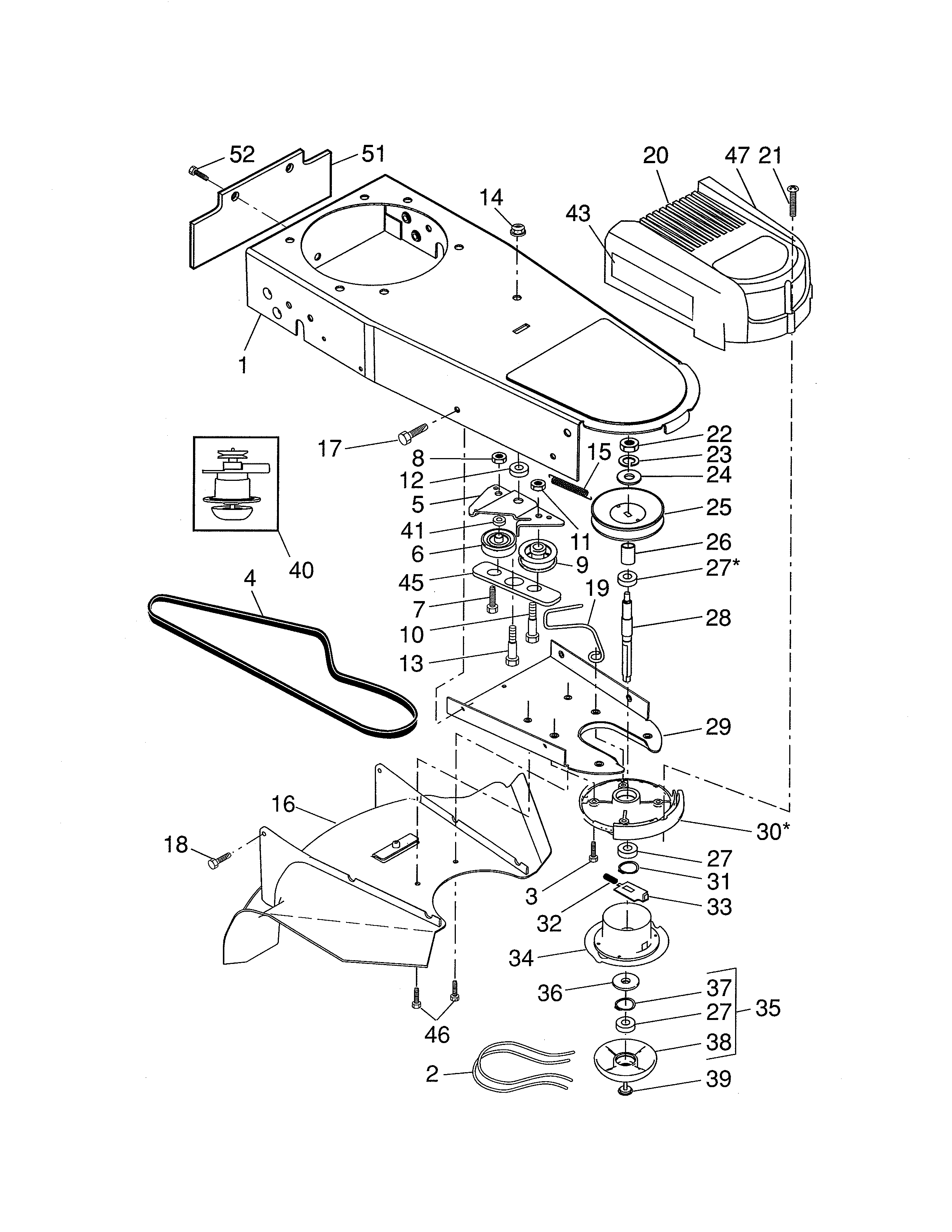 Chassis/deflector