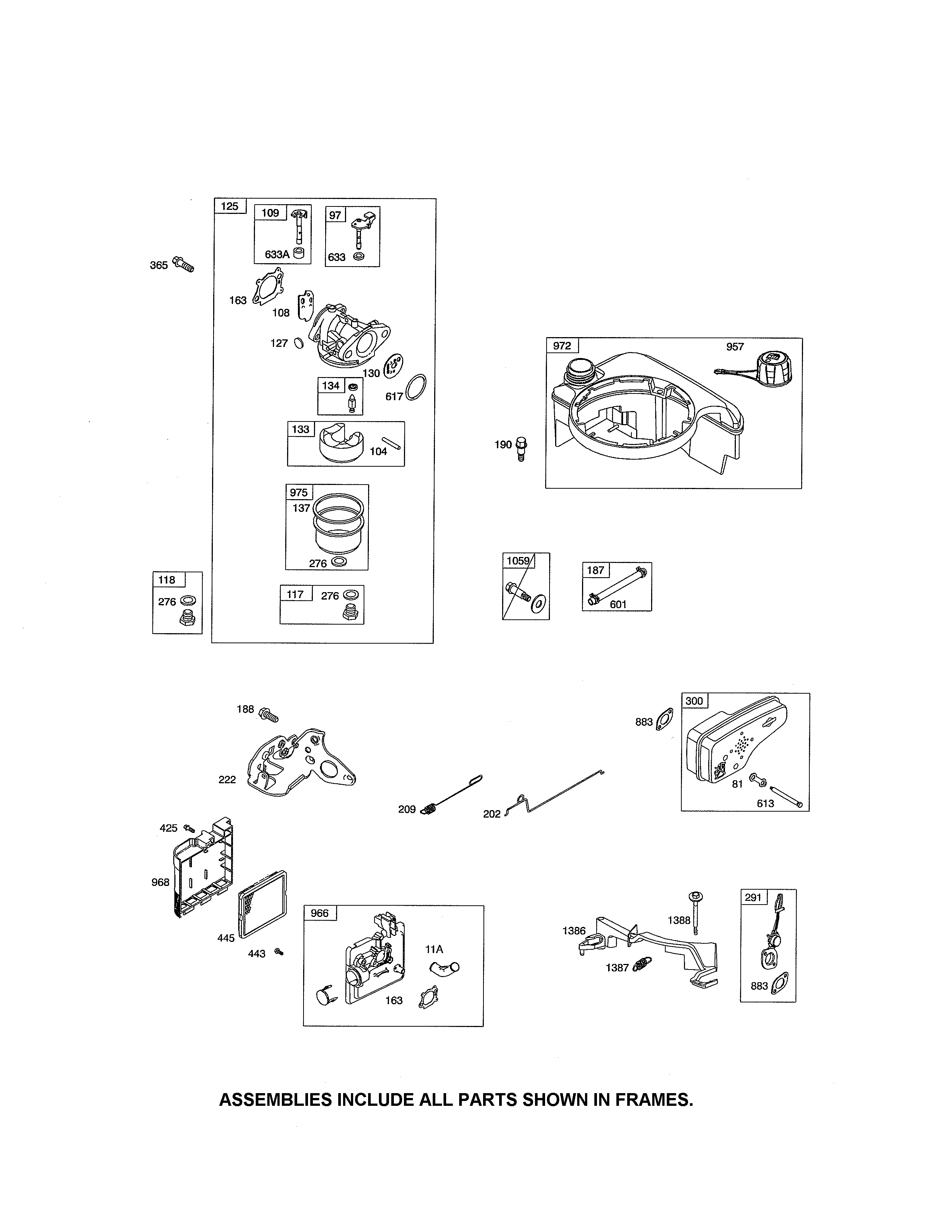 Carburetor/fuel tank