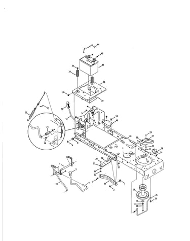 Frame/battery/pto