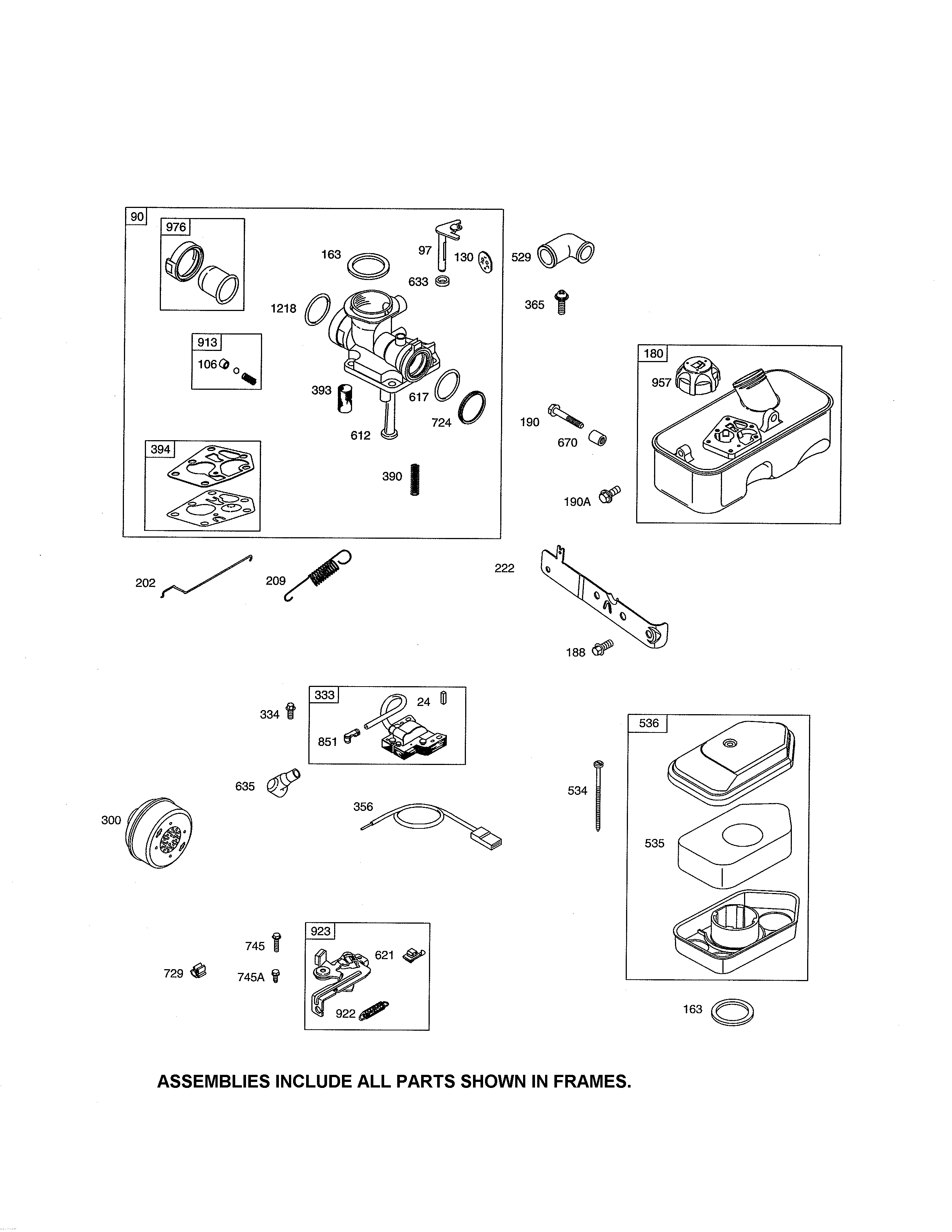 CARBURETOR/FUEL TANK