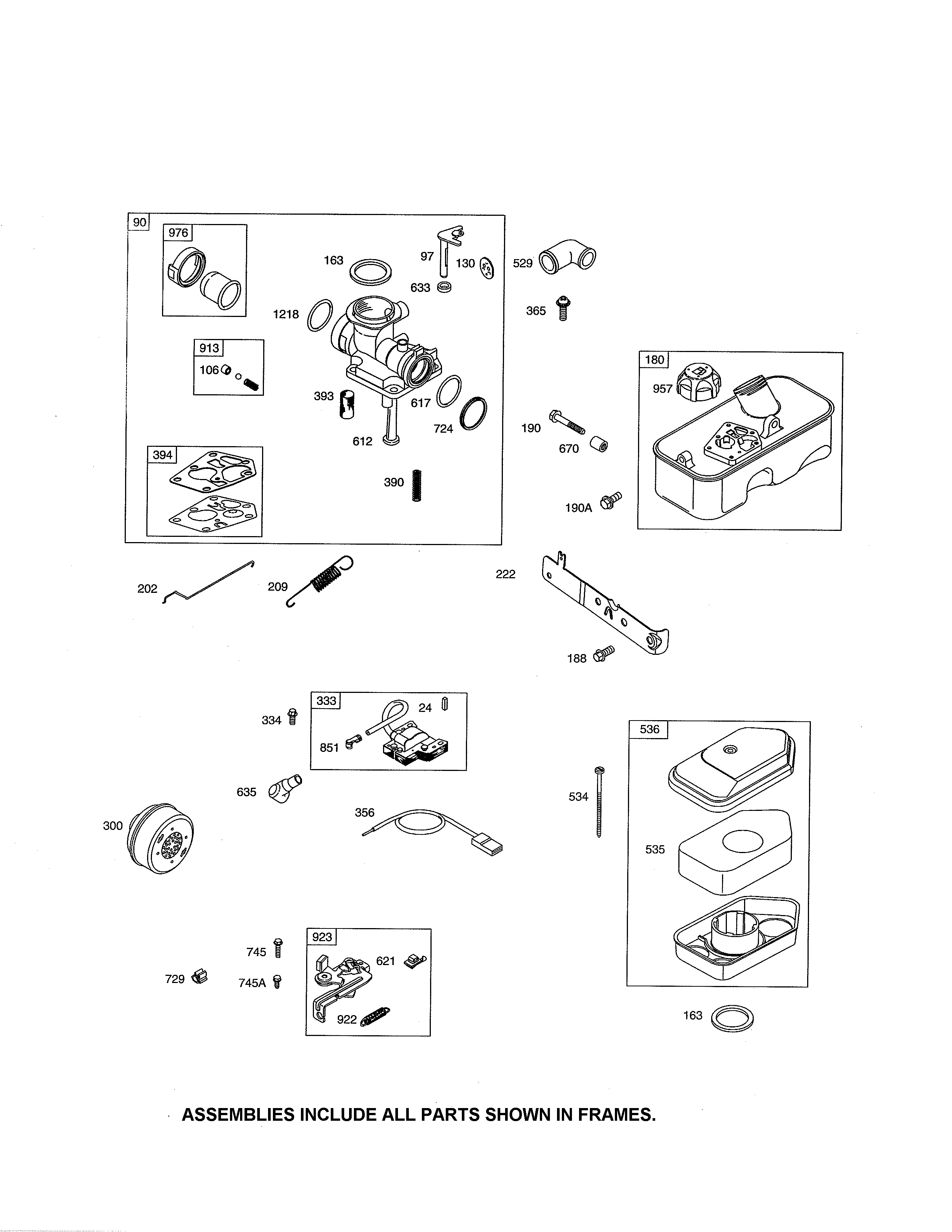 Carburetor/fuel tank