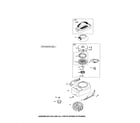 Briggs & Stratton 10T802-3780-B1 rewind starter/blower housing diagram