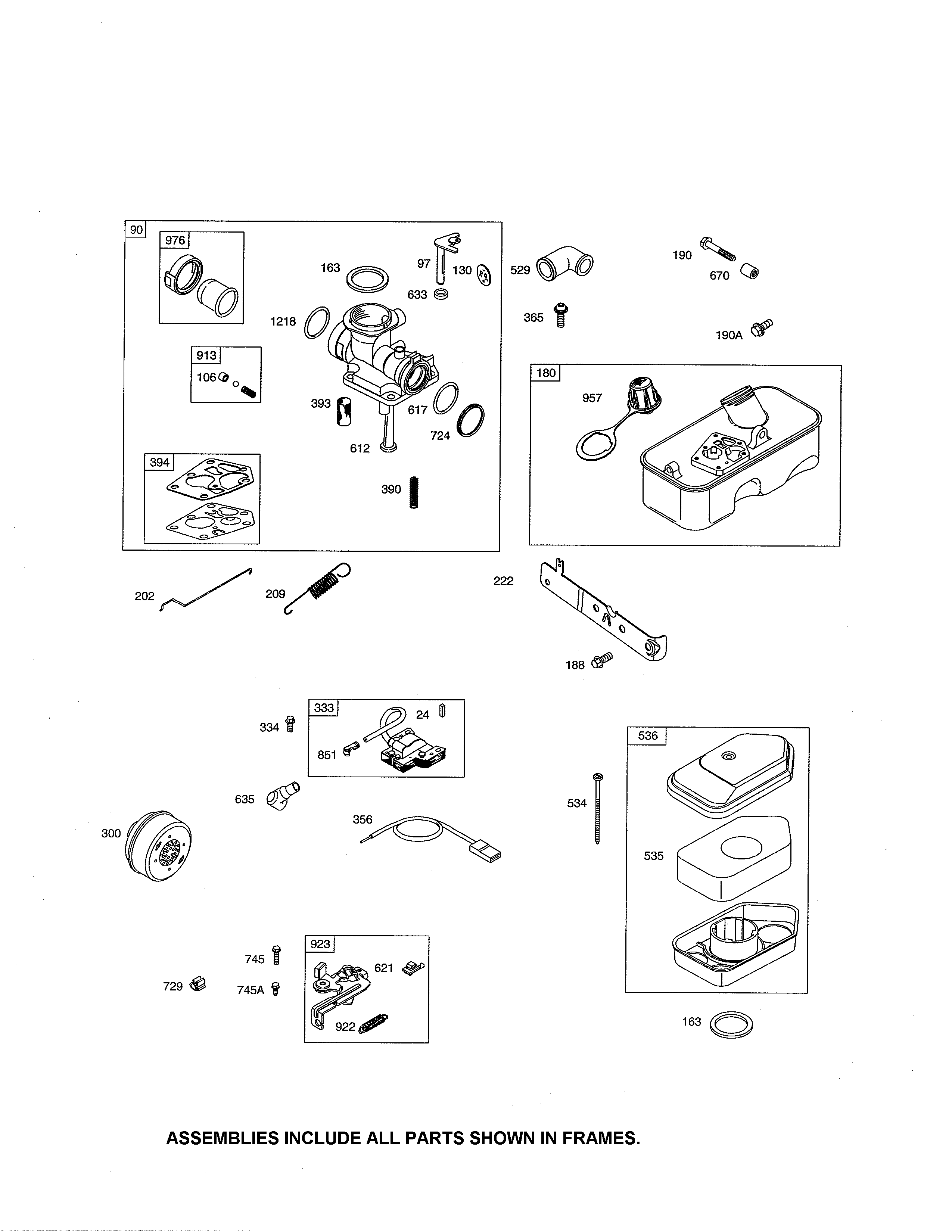 CARBURETOR/FUEL TANK