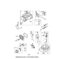 Briggs & Stratton 128T02-0866-B1 cylinder/crankshaft/sump diagram