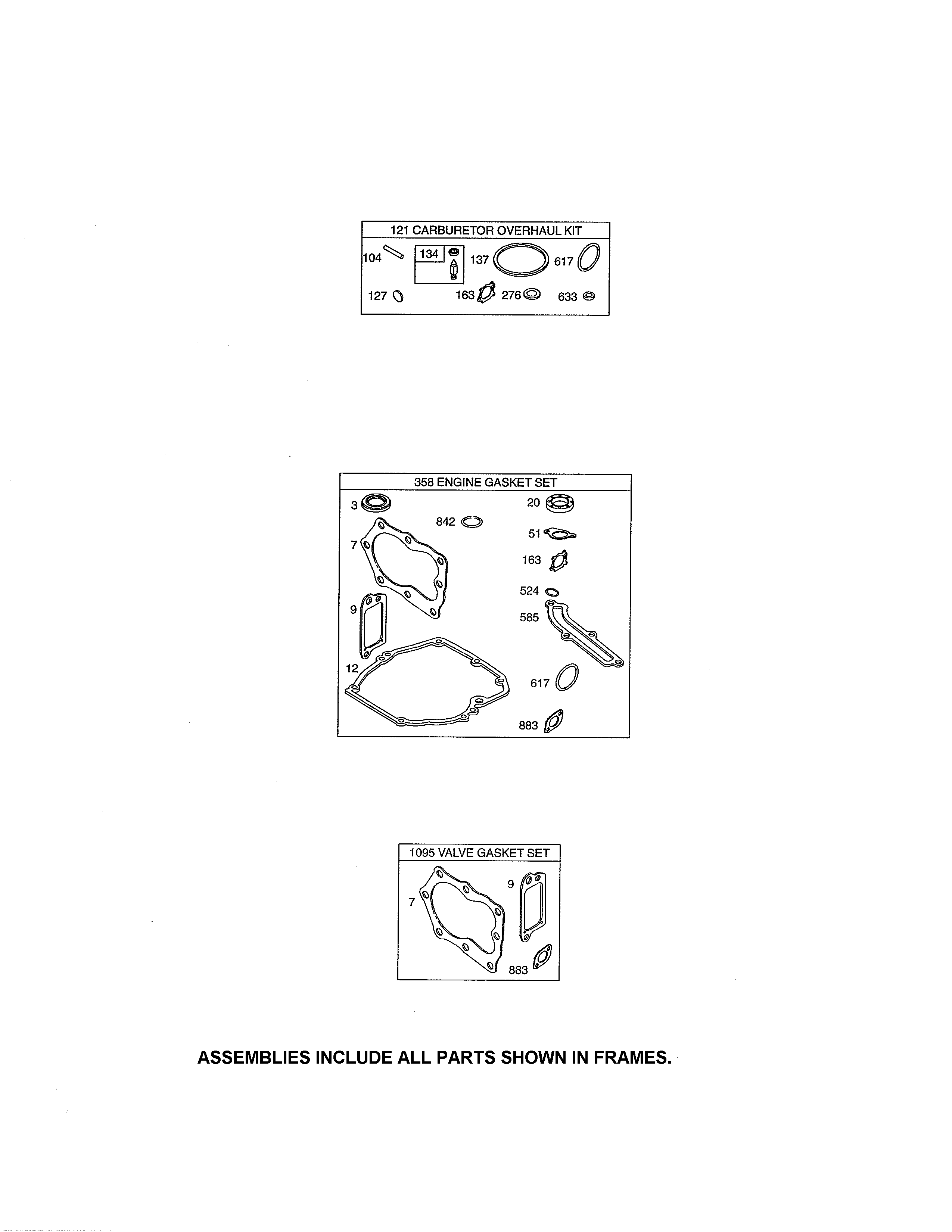 Gasket sets