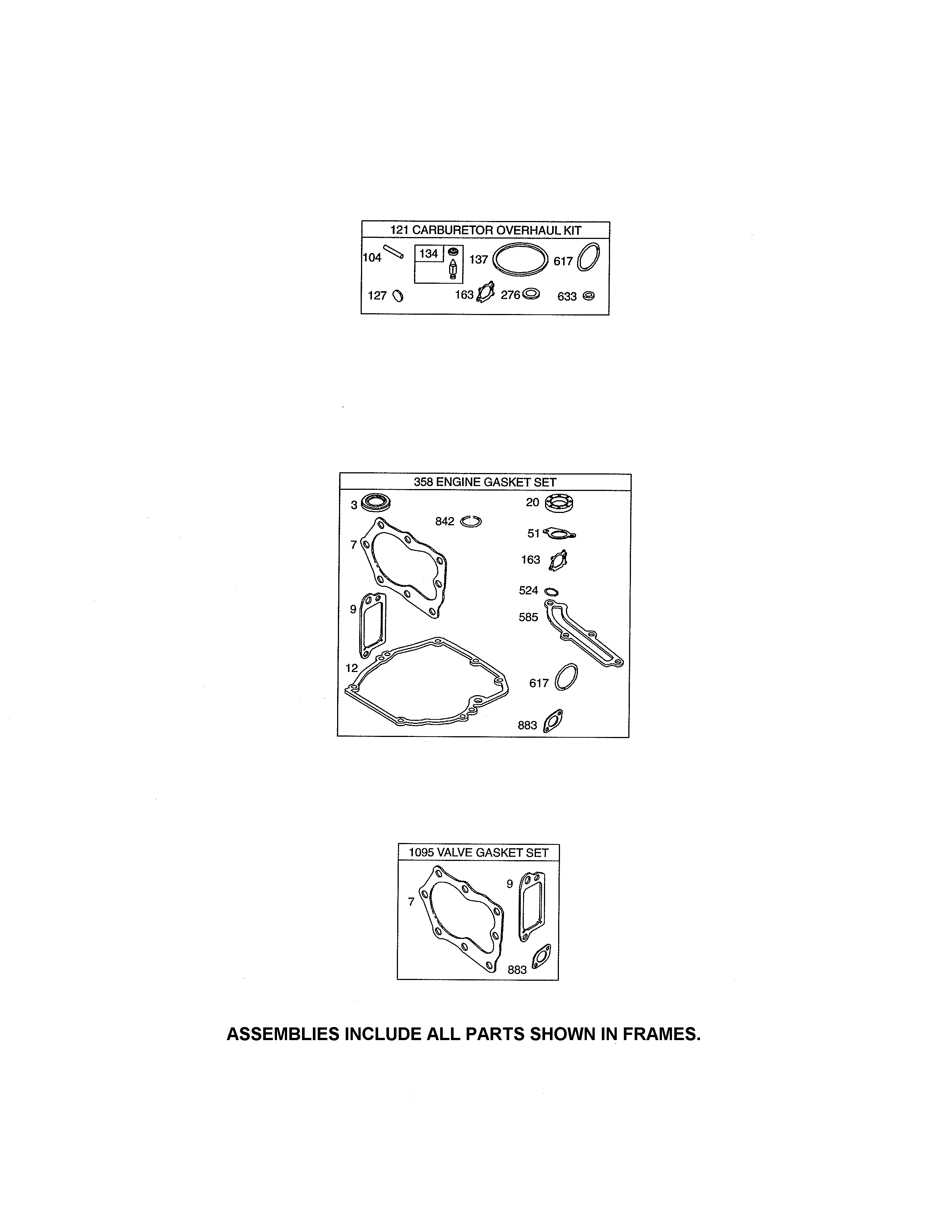 Gasket sets
