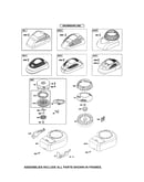 Blower housing/shroud/flywheel
