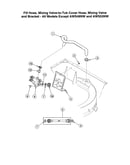 Fill hose/valve-to-tub cover hose