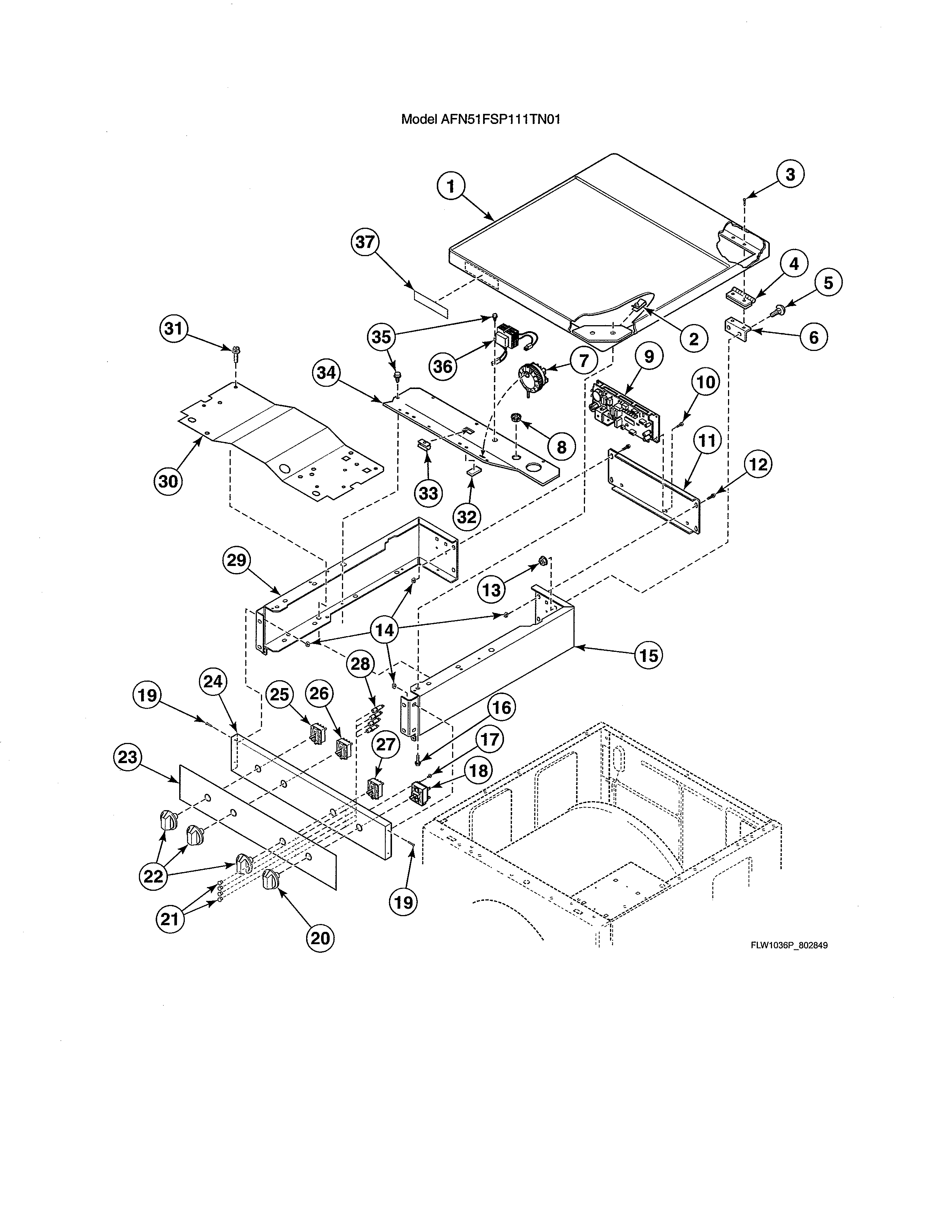 Control cabinet/controls