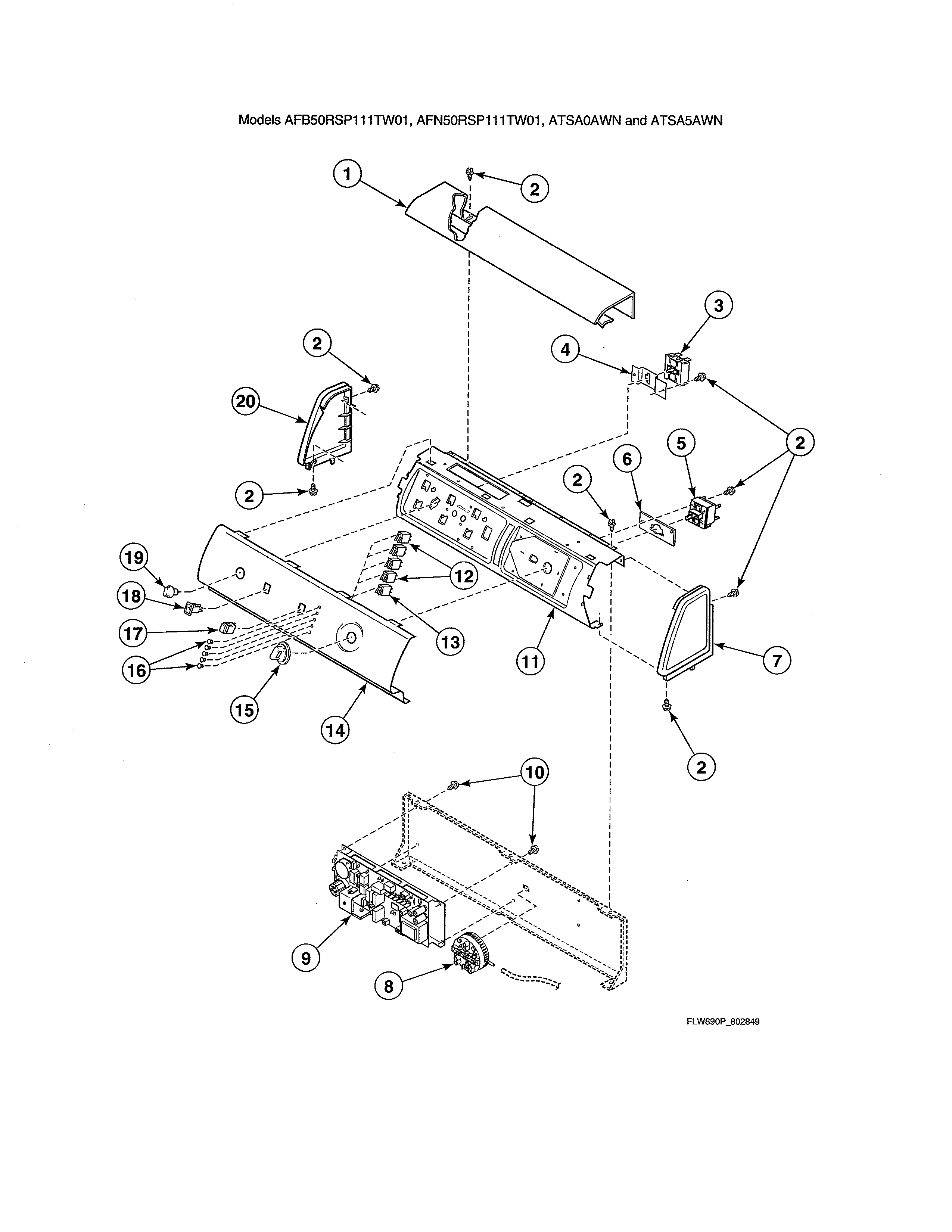 Graphic panel/control support panel