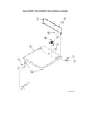 Cabinet top/control hood rear panel