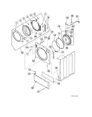 Front panel/door assy/door seal