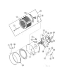 Inner basket/trunnion/pulley