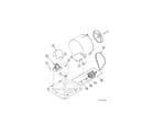 Alliance AFB50RSP111TW01 motor and belt diagram