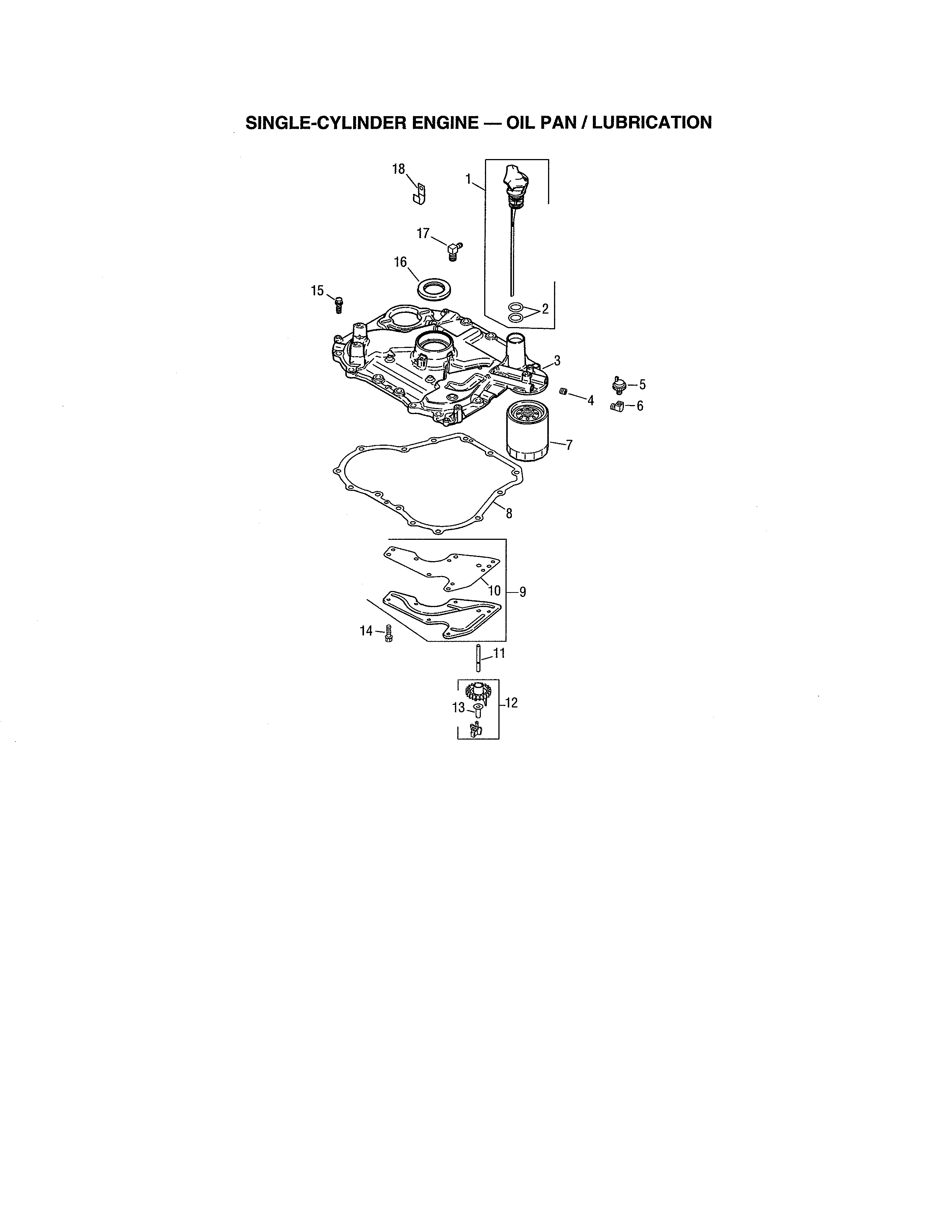 Oil pan/lubrication