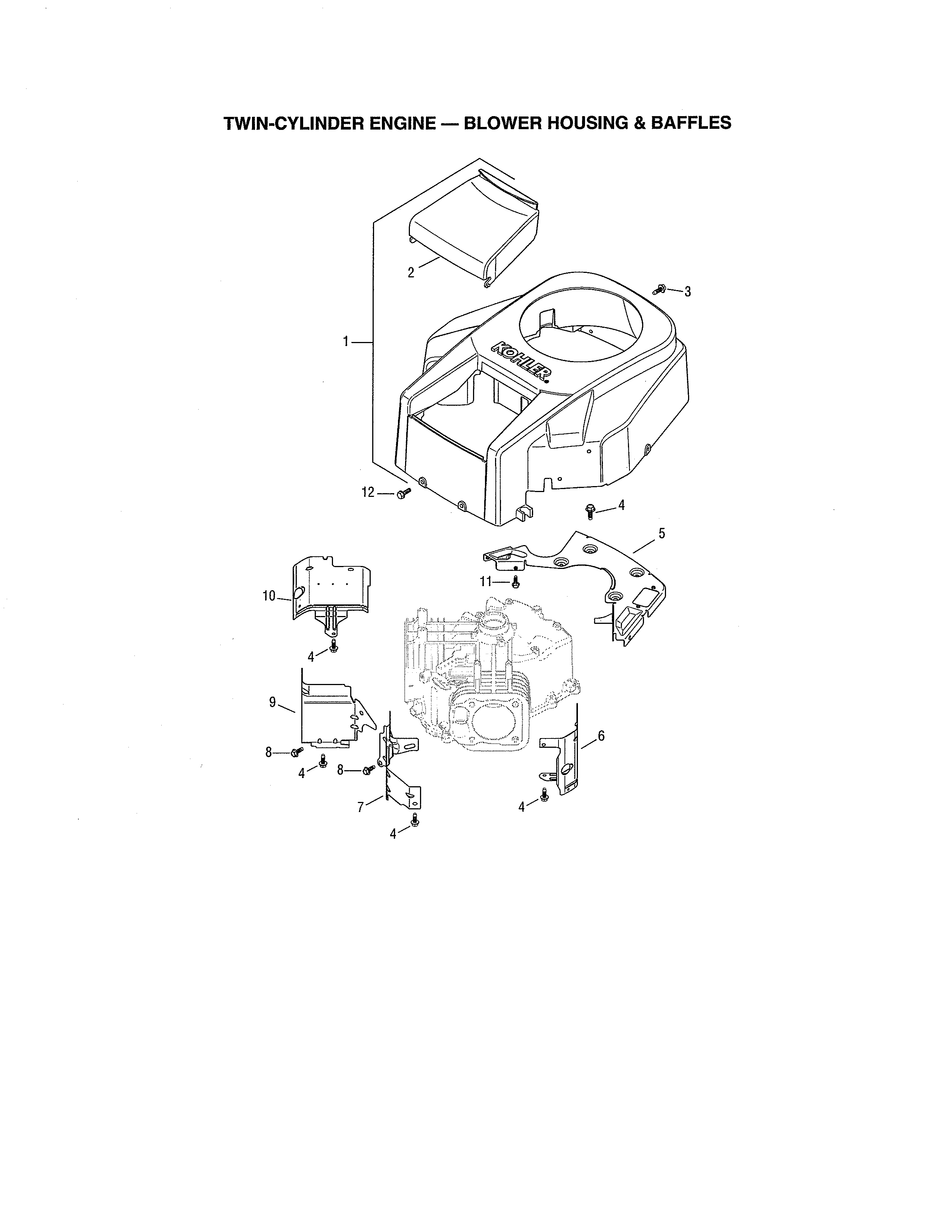 Blower housing/baffles