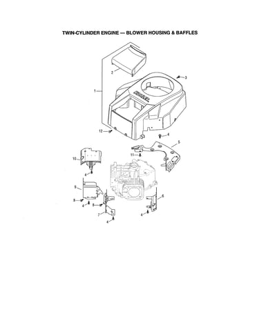 Blower housing/baffles
