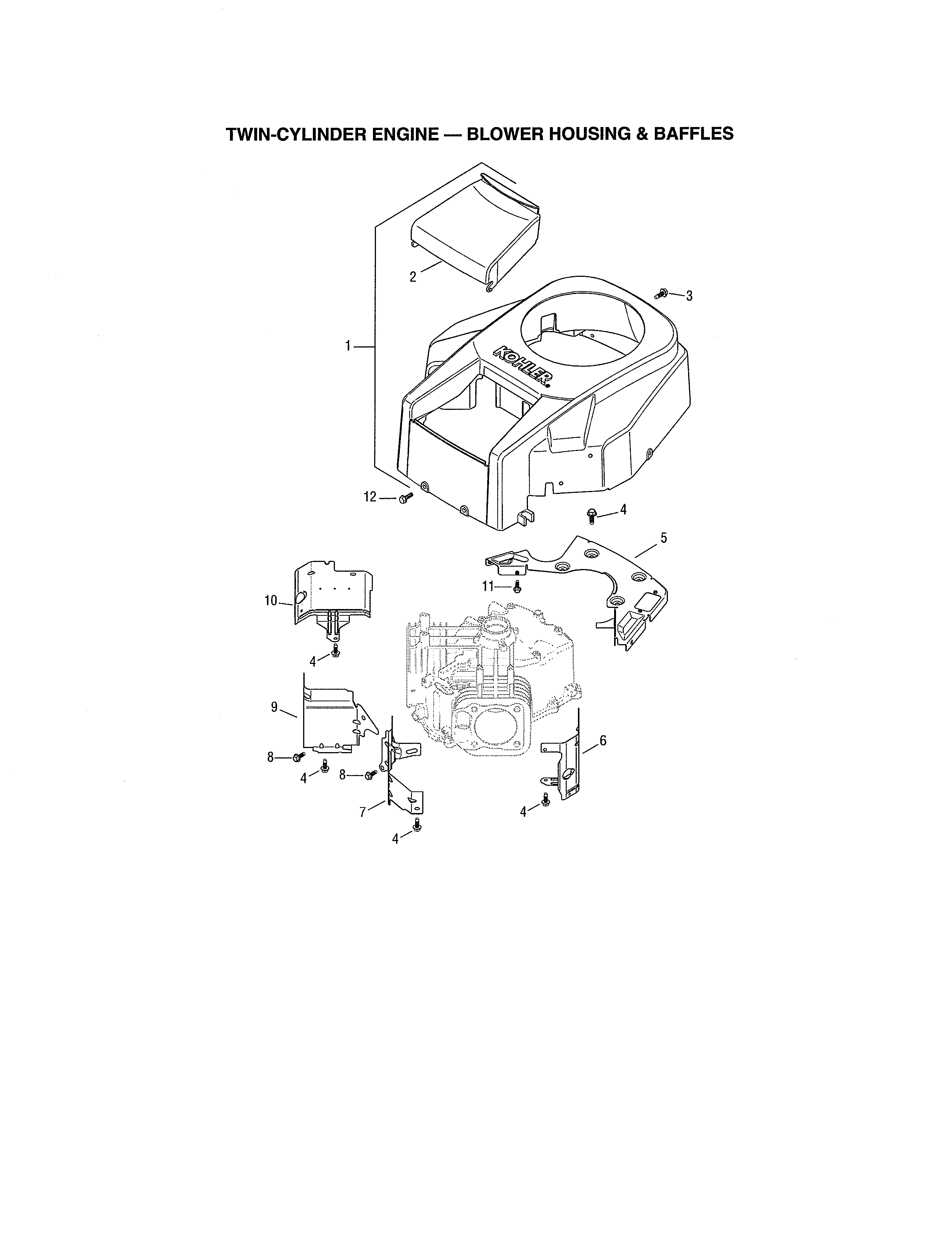 Blower housing/baffles