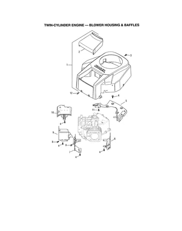 Blower housing/baffles