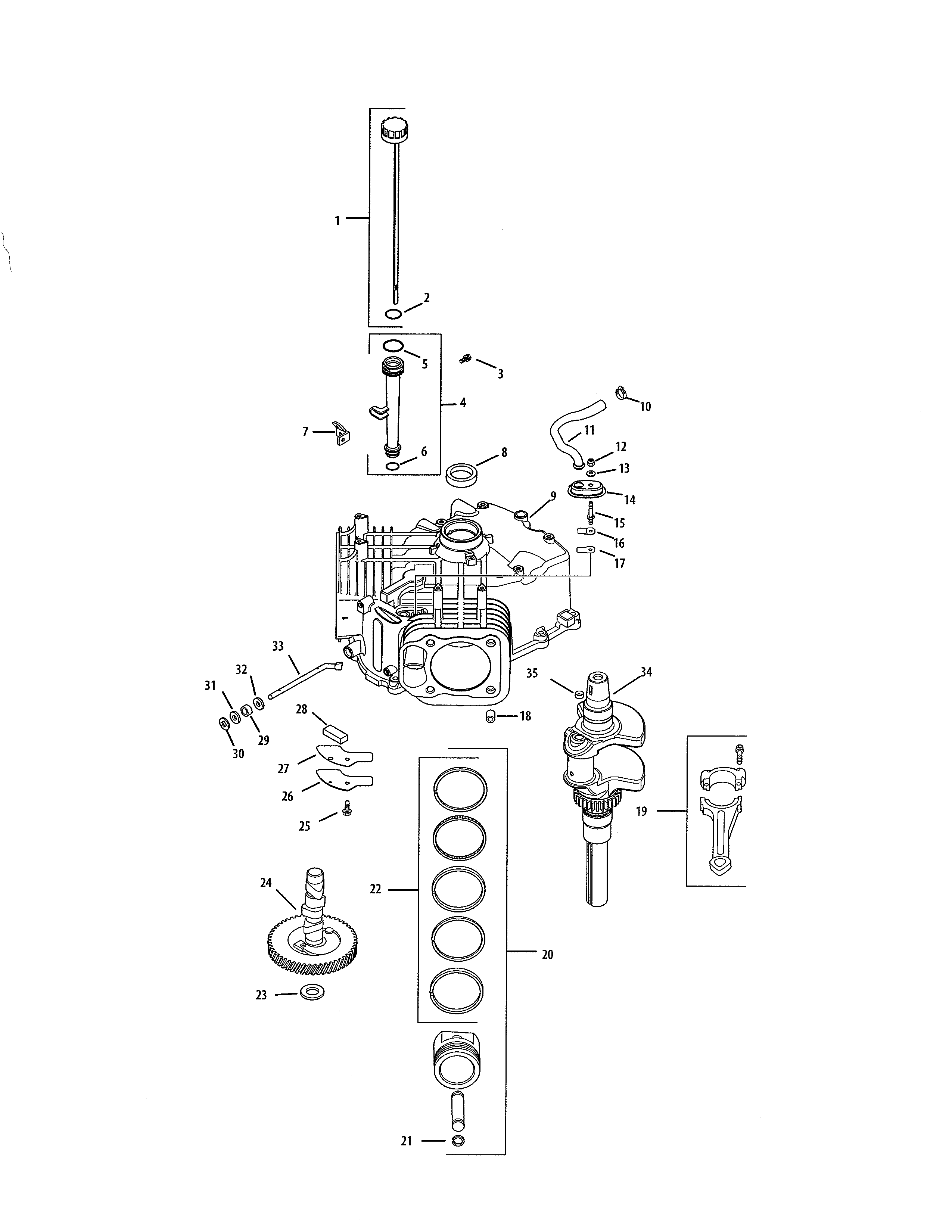 Crankshaft/crankcase