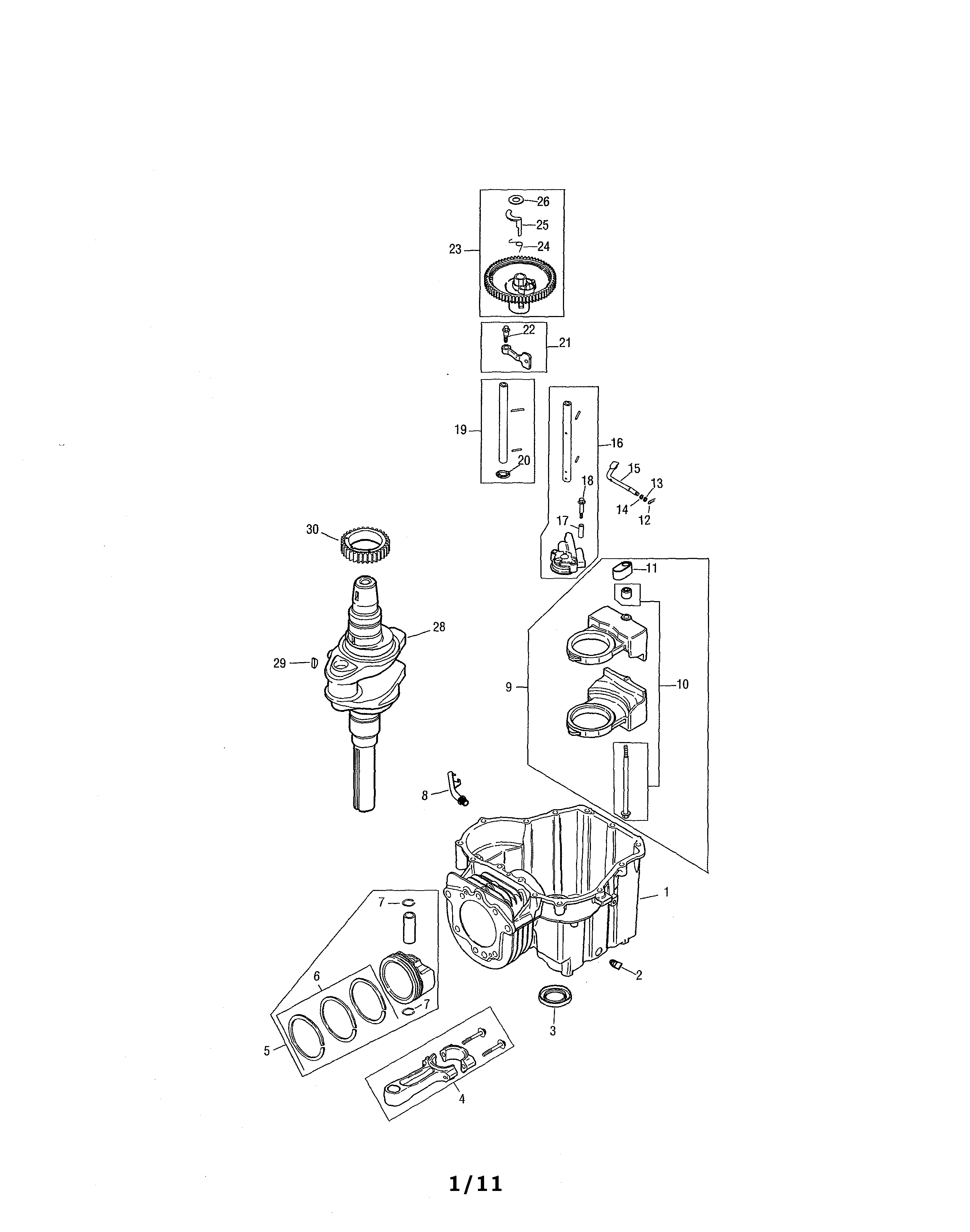 Crankcase/crankshaft